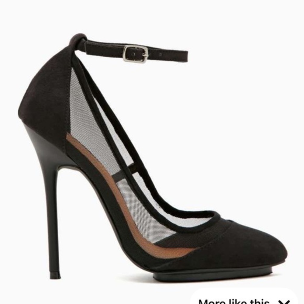 Nasty Gal Shoe Cult Veiled Mesh Pumps, size 9, NWT